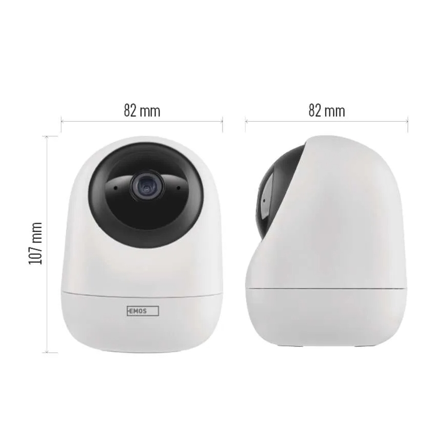 Smart indoor swivel camera with motion sensor GoSmart 5V Wi-Fi Tuya white