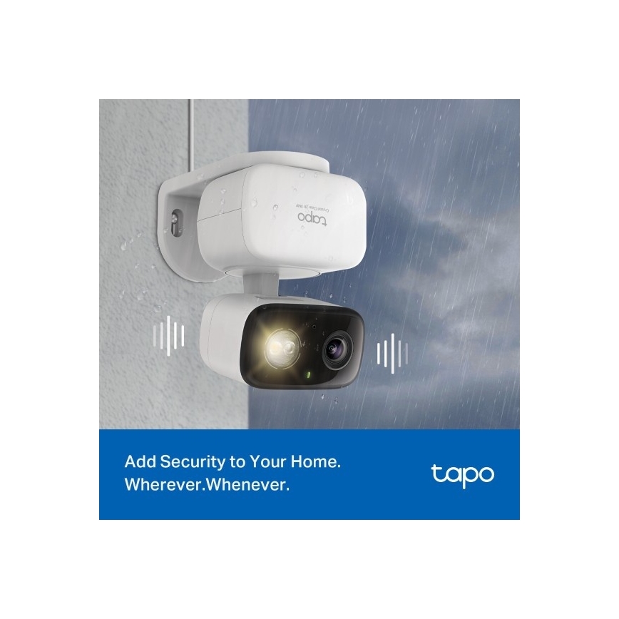Smart IP65-rated outdoor Wi‑Fi camera — Tuya compatible