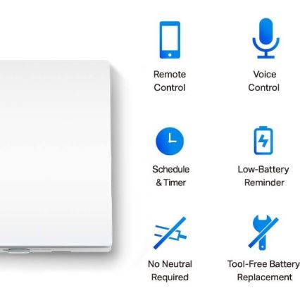 Smart Light Switch 2×AAA