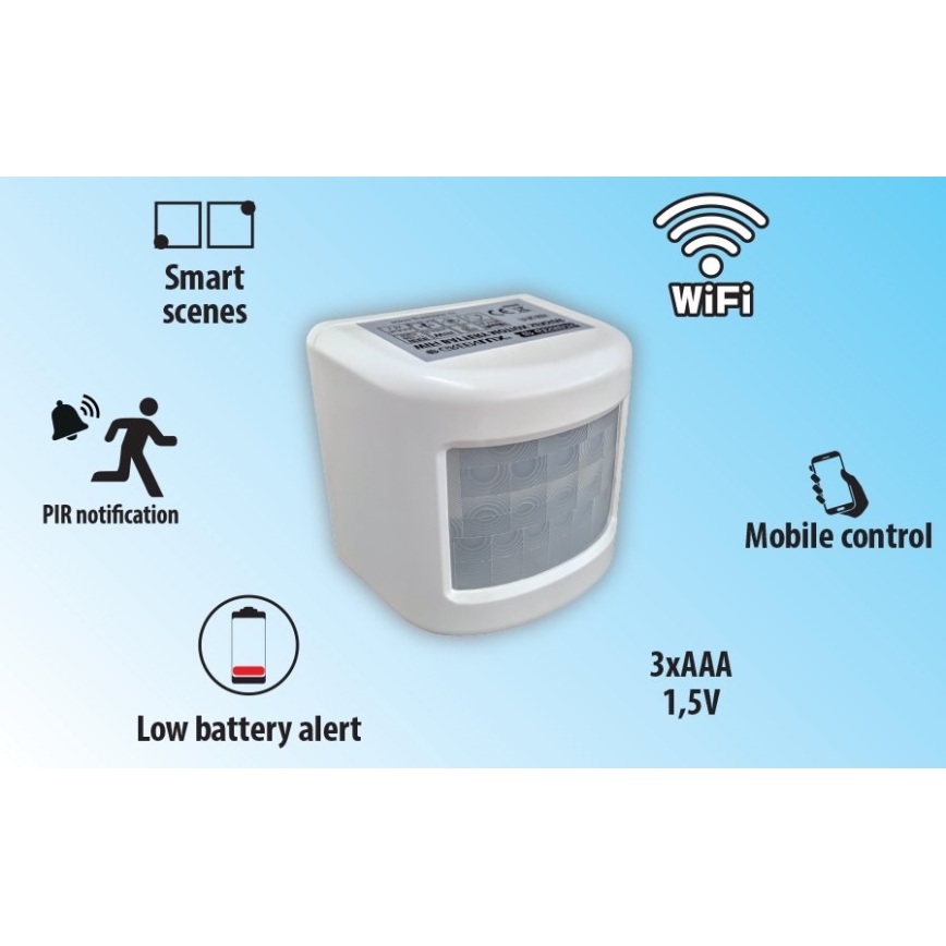 Smart motion sensor 3xAAA Wi-Fi Tuya