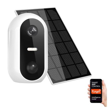 Smart outdoor IP camera with a solar panel 1080p Full HD 9600 mAh IP54 Wi-Fi Tuya