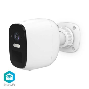 Smart outdoor rechargeable camera with sensor SmartLife 4MP Quad HD 1440p 5V/5200mAh Wi-Fi Tuya IP66