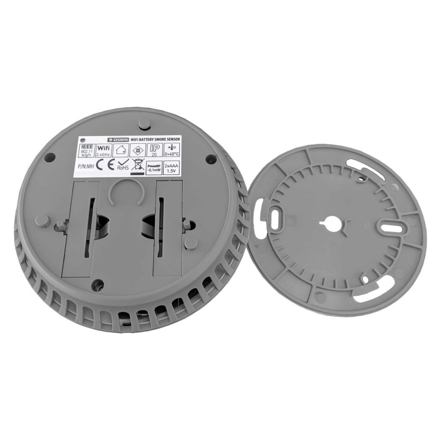 Smart smoke detector 2xAAA Wi-Fi Tuya