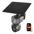 Smart solar camera with GoSmart sensor — 4G/LTE, 10,400 mAh battery, 5V input, IP65-rated weatherproof, Tuya-compatible