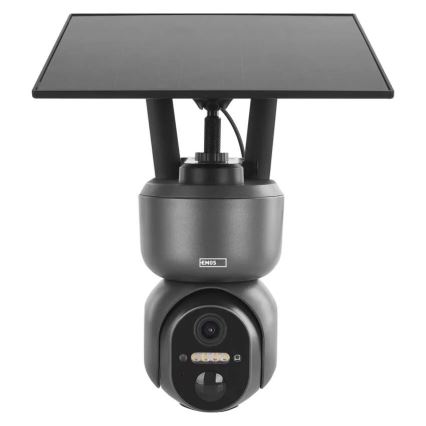 Smart solar camera with GoSmart sensor — 4G/LTE, 10,400 mAh battery, 5V input, IP65-rated weatherproof, Tuya-compatible