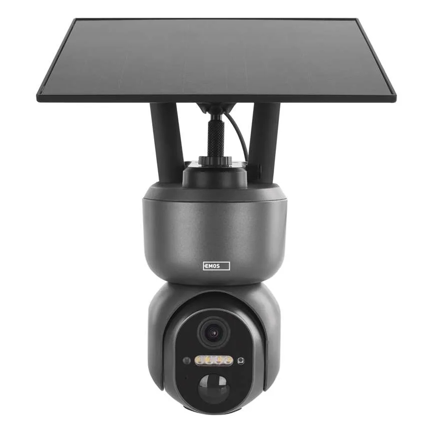 Smart solar camera with GoSmart sensor — 4G/LTE, 10,400 mAh battery, 5V input, IP65-rated weatherproof, Tuya-compatible