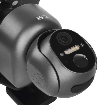 Smart solar camera with GoSmart sensor — 4G/LTE, 10,400 mAh battery, 5V input, IP65-rated weatherproof, Tuya-compatible