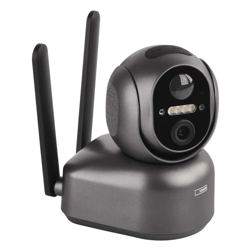 Smart solar camera with GoSmart sensor — 4G/LTE, 10,400 mAh battery, 5V input, IP65-rated weatherproof, Tuya-compatible