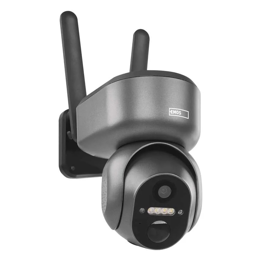 Smart solar camera with GoSmart sensor — 4G/LTE, 10,400 mAh battery, 5V input, IP65-rated weatherproof, Tuya-compatible