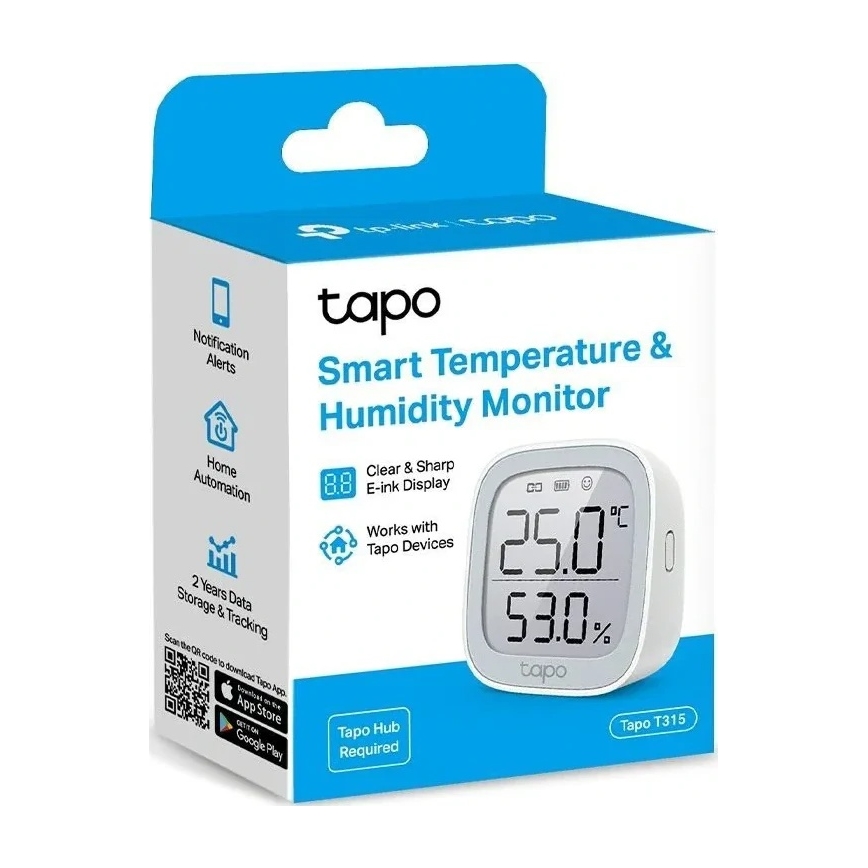 Smart temperature and humidity monitor — powered by 2×AAA batteries