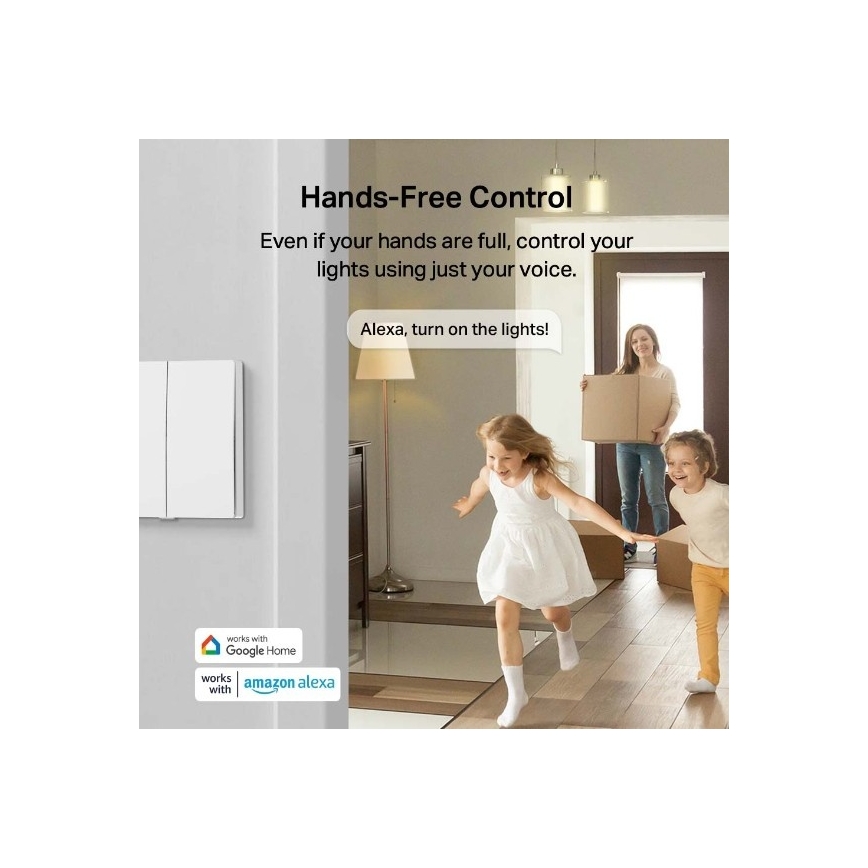 Smart two-button light switch 2xAAA