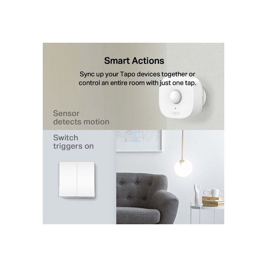 Smart two-button light switch 2xAAA
