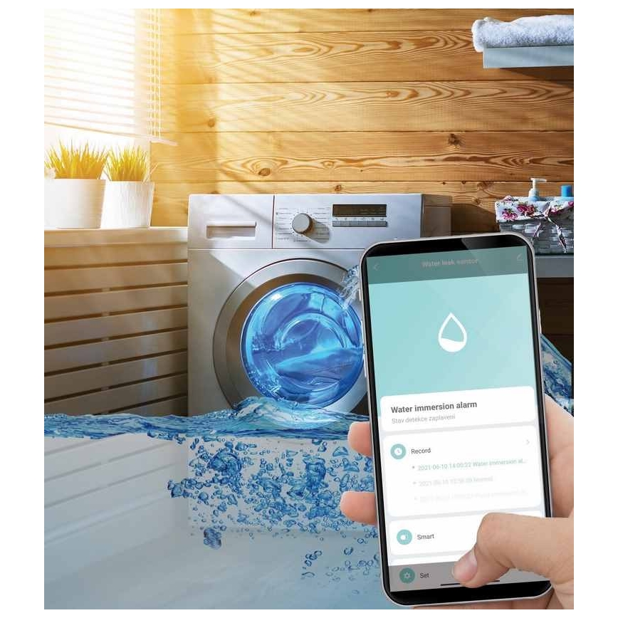 Smart water leakage sensor 3xAAA Wi-Fi Tuya