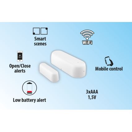 Smart window and door sensor 2xAAA Wi-fi Tuya