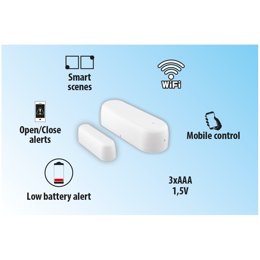 Smart window and door sensor 2xAAA Wi-fi Tuya
