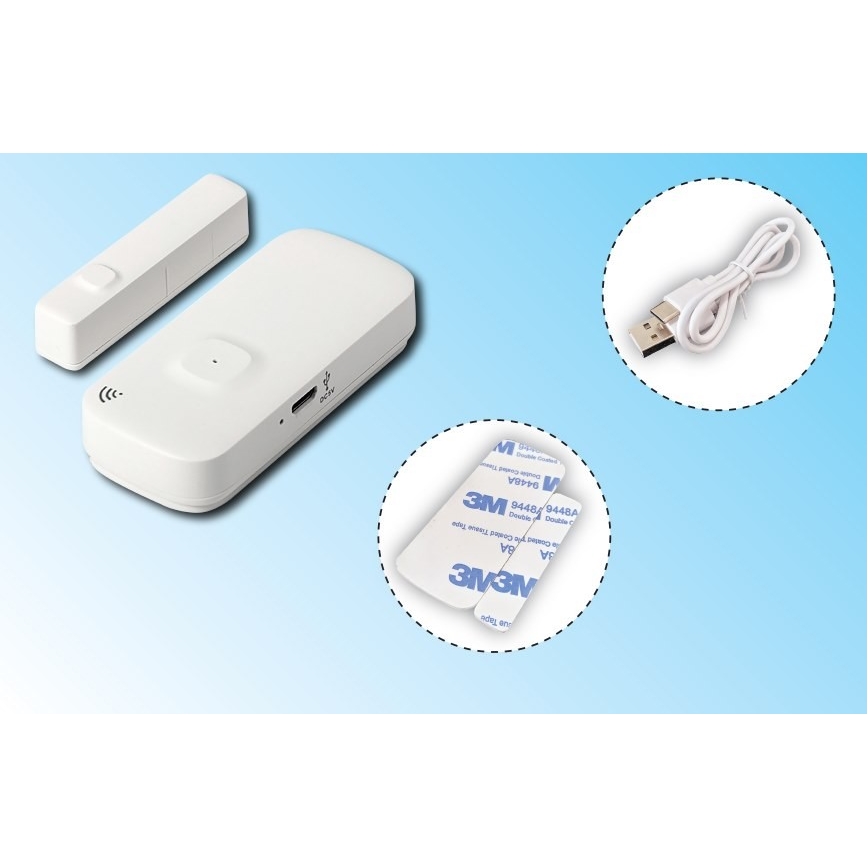 Smart window and door sensor 3,7V 500 mAh Wi-Fi Tuya