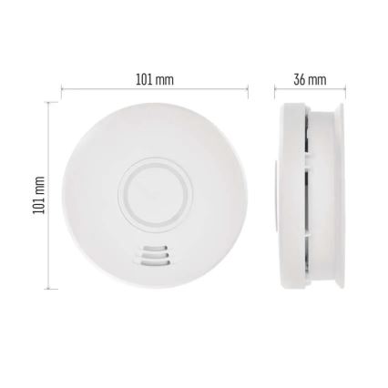 Smoke detector 1x9V
