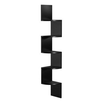 SNAKE Black Corner Wall Shelf