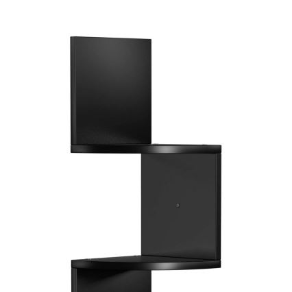 SNAKE Black Corner Wall Shelf