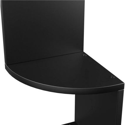 SNAKE Corner Wall Shelf, Black