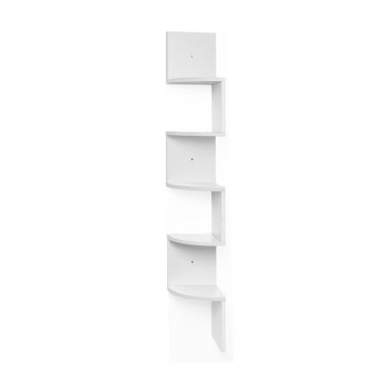 SNAKE Corner Wall Shelf, White