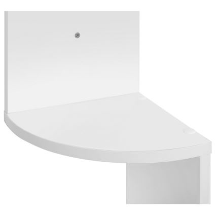 SNAKE Corner Wall Shelf, White