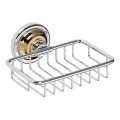 Soap dish 14x6,5 cm silver/gold