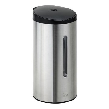 Soap dispenser 10,2x22 cm silver/white