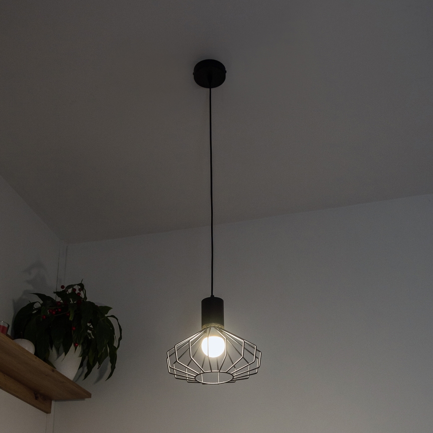 SOLANO Cable Pendant Light 1xE27/15W/230V Black/Gold