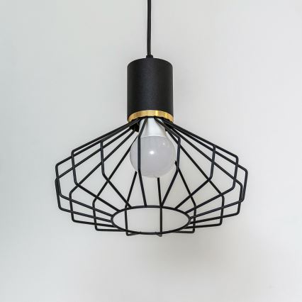 SOLANO Cable Pendant Light 1xE27/15W/230V Black/Gold