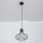 SOLANO cable-suspended pendant light 1xE27/15W/230V black/polished chrome