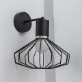 SOLANO Wall Lamp 1xE27/15W/230V Black/Glossy Chrome