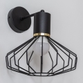 SOLANO Wall Lamp 1xE27/15W/230V Black/Gold