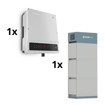 Solar kit GOODWE - 10kW GOODWE hybrid inverter 3p+10,65 kWh battery PYLONTECH H2