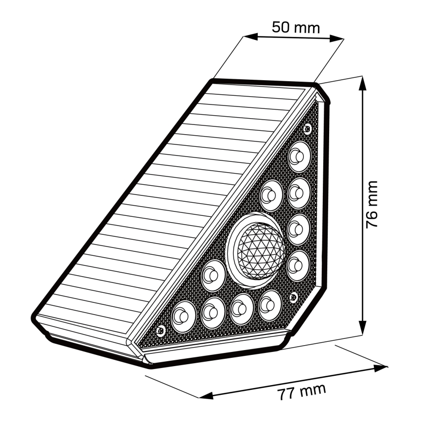 Solar LED light with sensor ARI LED/4.5W/3.7V 600 mAh IP44 white