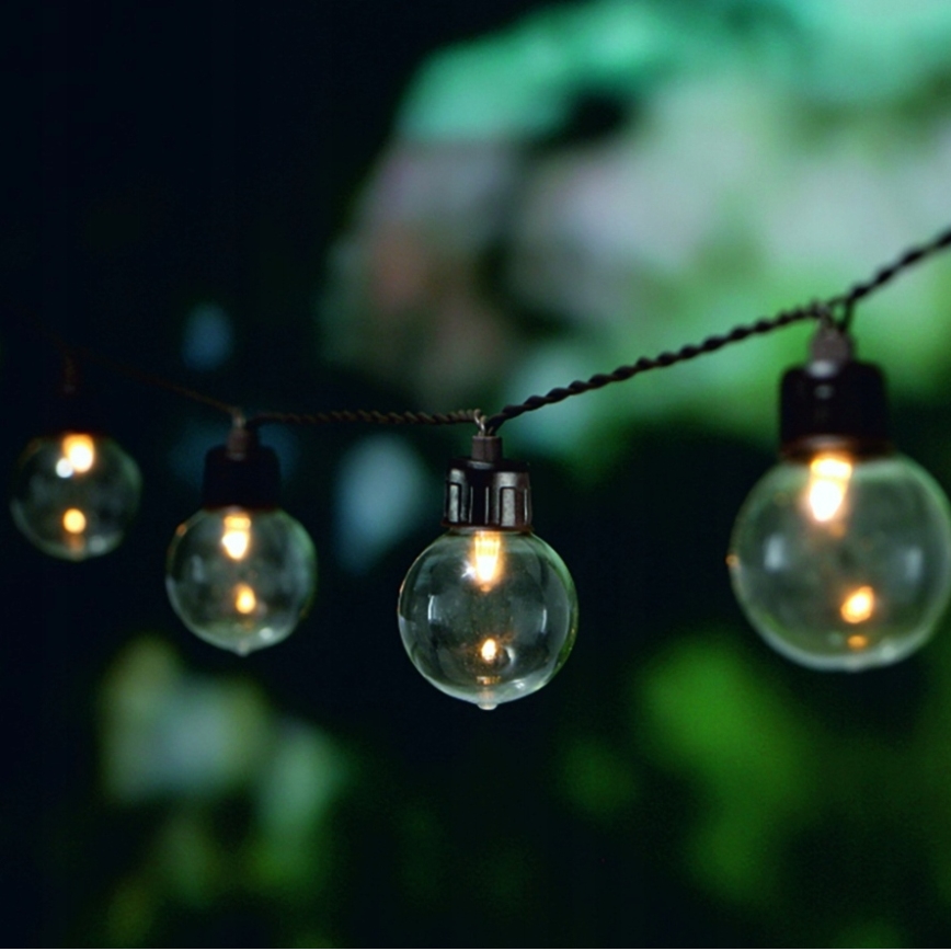 Solar-powered LED Decorative String Light, 20 LEDs / 8 Modes, 500 mAh, 7.6 m, IP67, Warm White