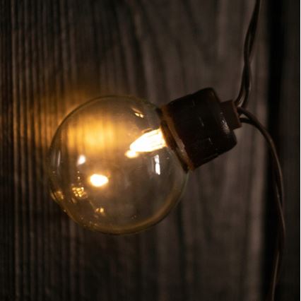 Solar-powered LED Decorative String Light, 20 LEDs / 8 Modes, 500 mAh, 7.6 m, IP67, Warm White