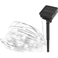 Solar string lights 120xLED/2.4W/1.2V 12m IP44 600 mAh cool white