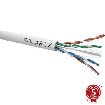 Solarix - Installation cable CAT6 UTP PVC Eca 100m