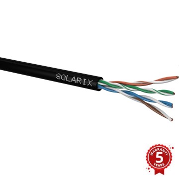 Solarix - Outdoor installation cable CAT5E UTP PE Fca 100m IP67