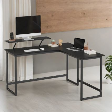 SOLEA Corner Writing Desk, Black