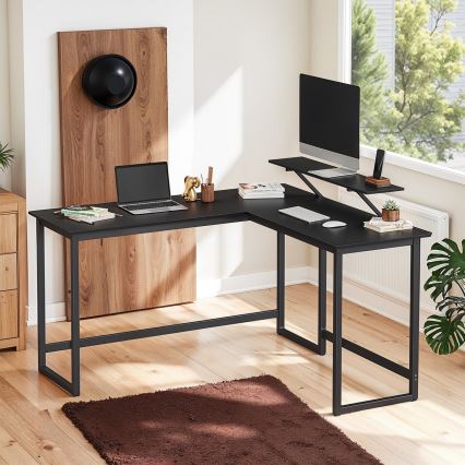 SOLEA Corner Writing Desk, Black