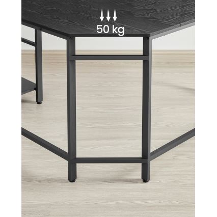 SOLEA Corner Writing Desk, Black