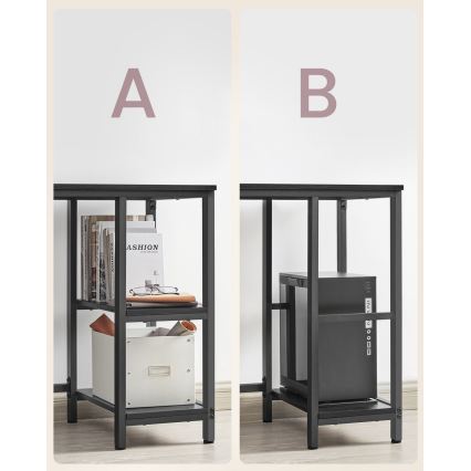 SOLEA Corner Writing Desk, Black