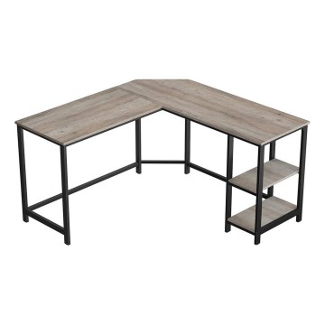 SOLEA Corner Writing Desk Brown/Black