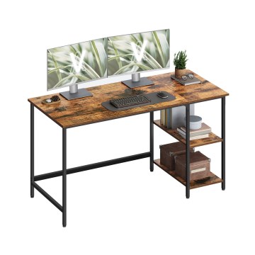 SOLEA Writing Desk 140 x 60 cm, Brown/Black