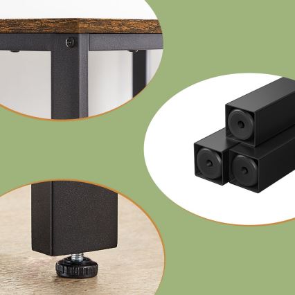 SOLEA Writing Desk, Brown/Black