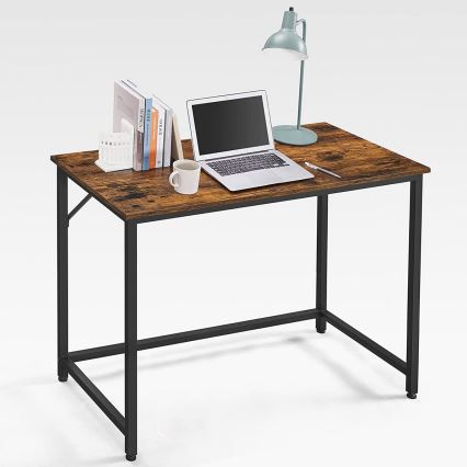 SOLEA Writing Desk, Brown/Black