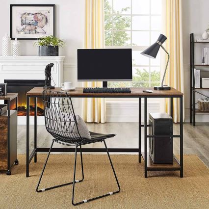 SOLEA Writing Desk, Brown/Black