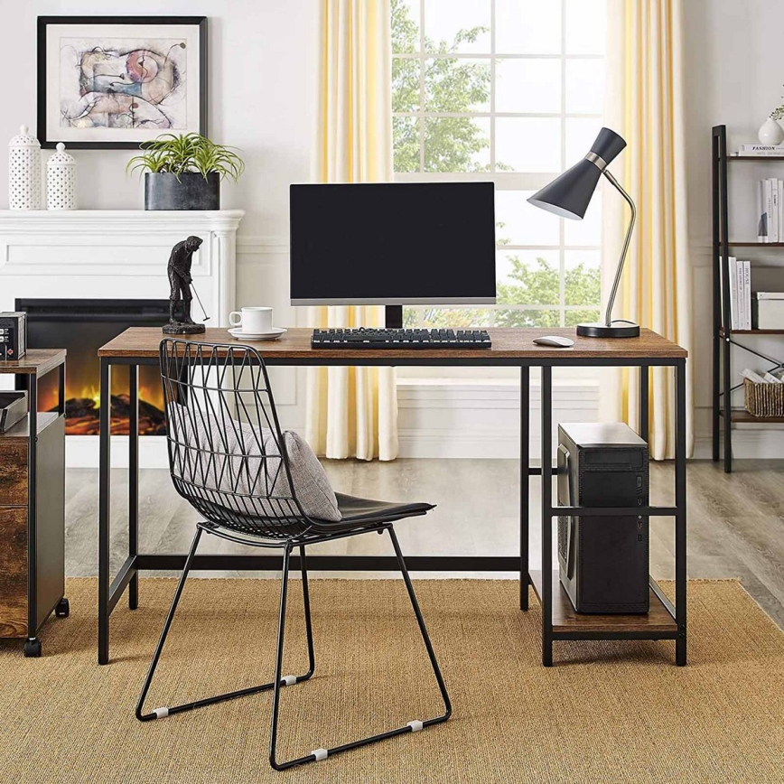 SOLEA Writing Desk, Brown/Black